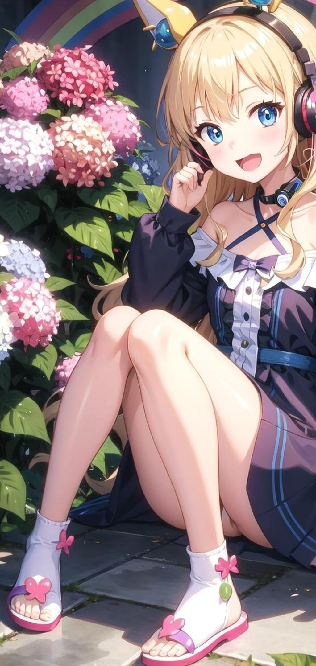 紫陽花に包まれて…