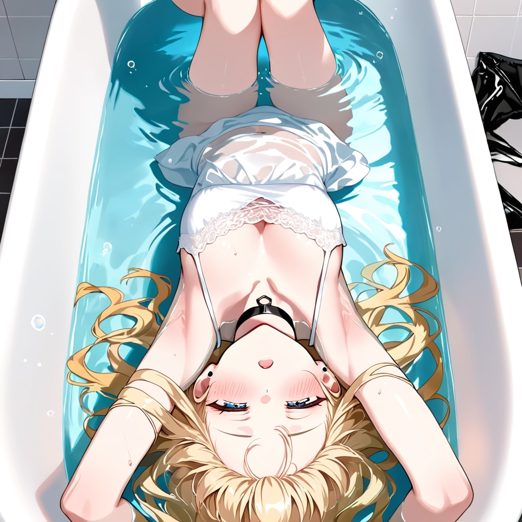 暑い日の水浴び