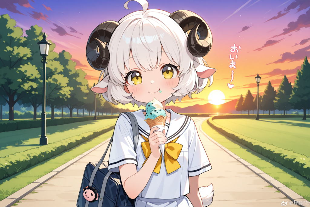 下校中のメイちゃん