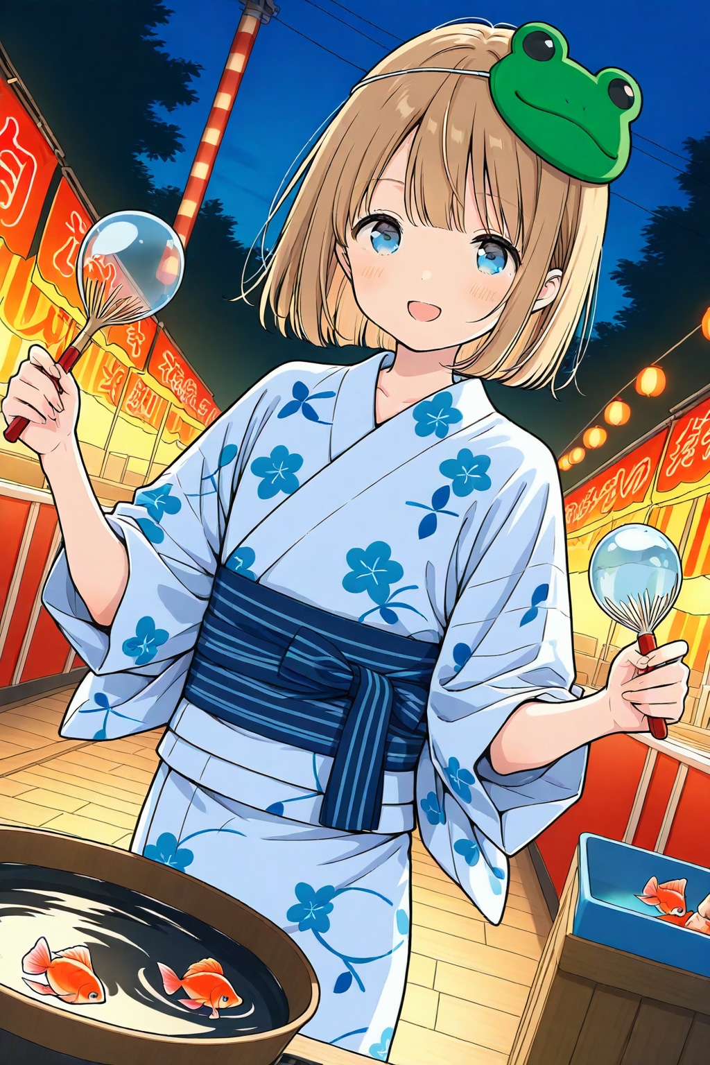 金魚すくい | の人気AIイラスト・グラビア