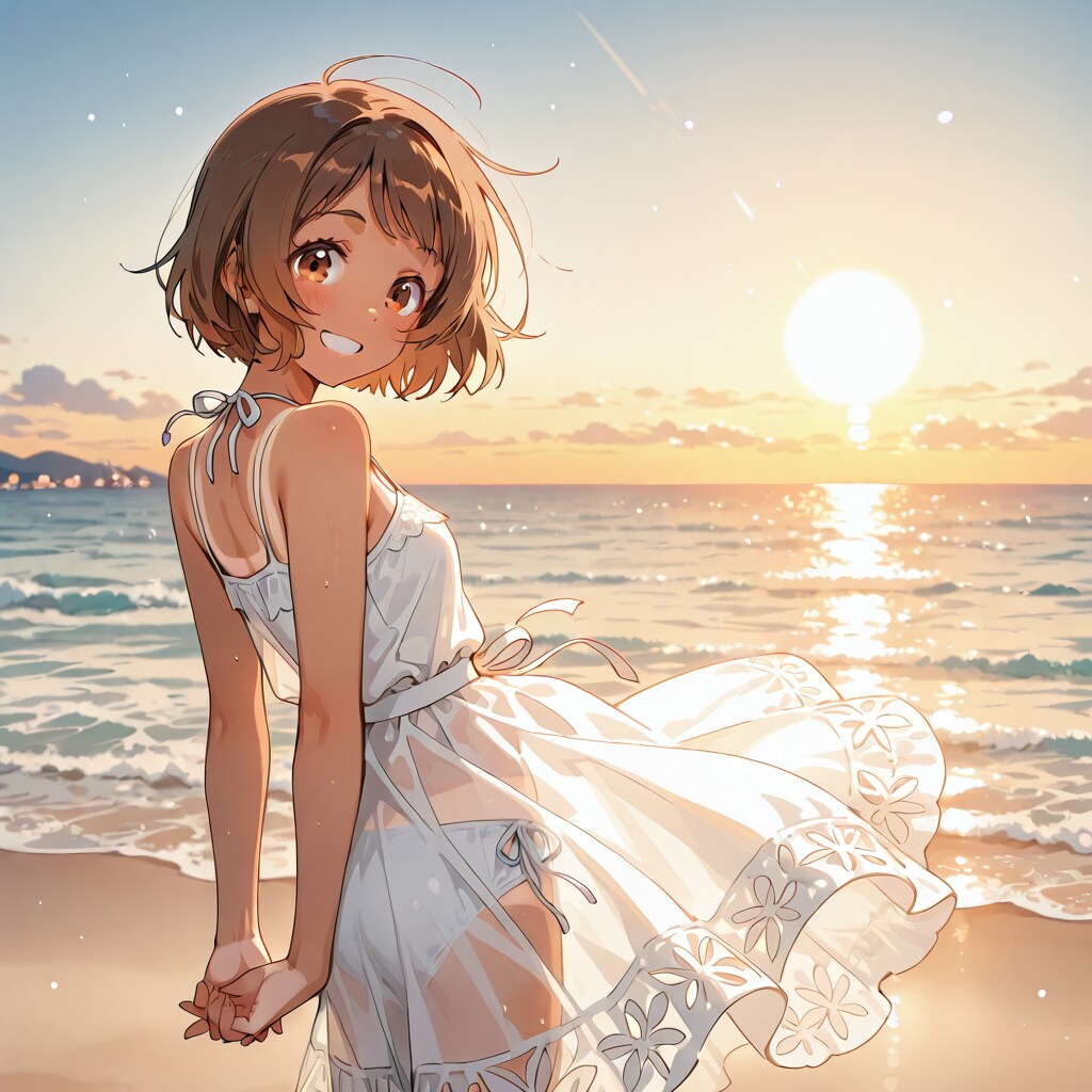 清瀬こむぎと透けサマードレス