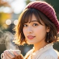 ベレー帽と秋色女子《Flow使ってみたんだもん》 9枚目