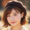 ベレー帽と秋色女子《Flow使ってみたんだもん》 5枚目