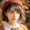 ベレー帽と秋色女子《Flow使ってみたんだもん》 12枚目