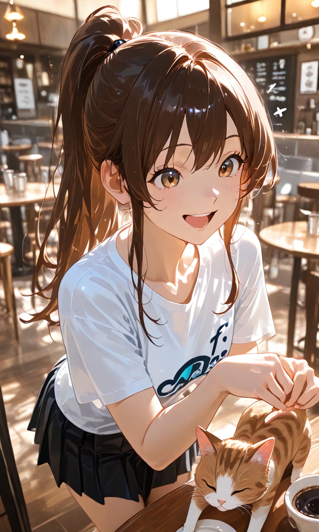 「猫ちゃんかわいい～！」