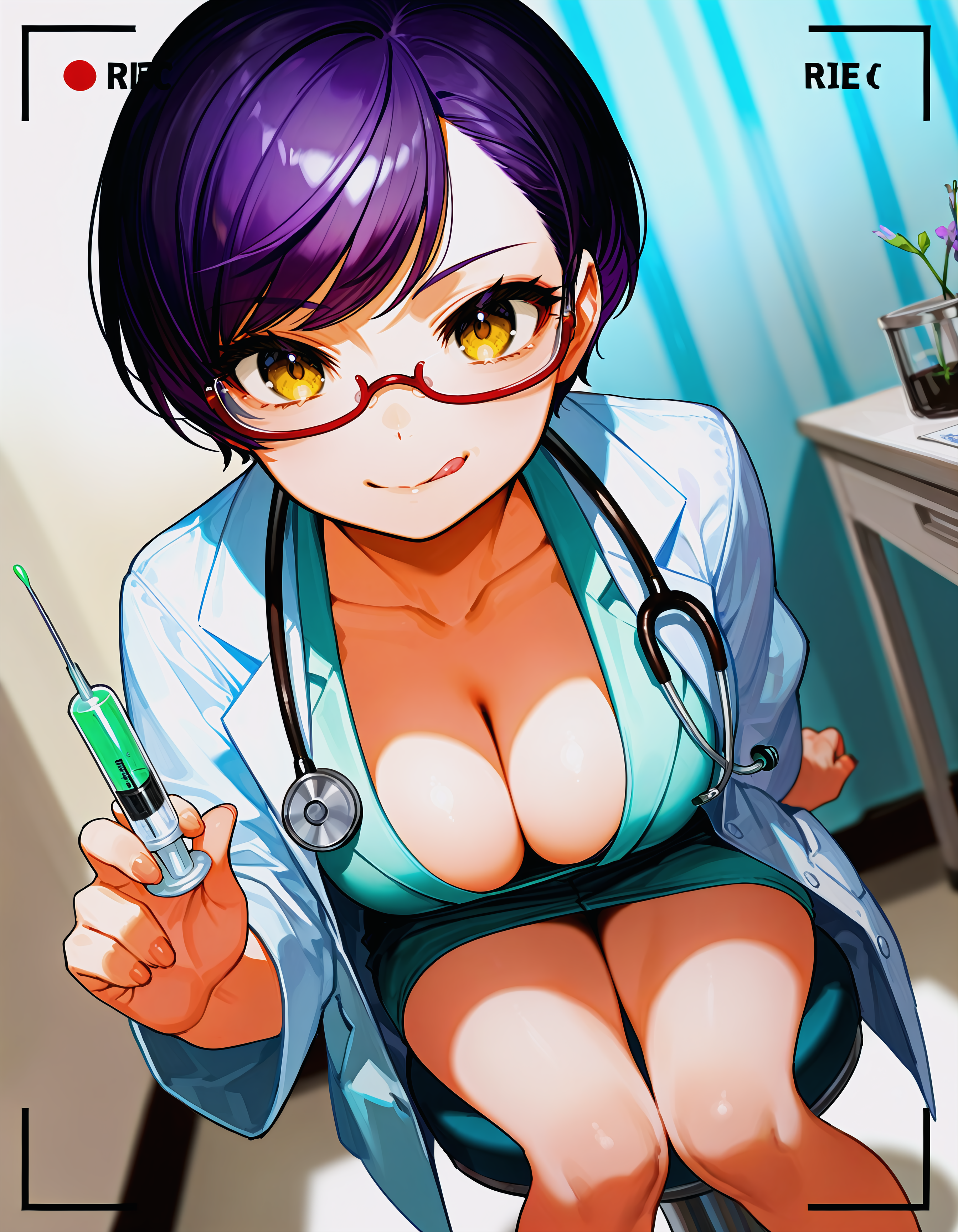 中身？ ファ○タメロン！ 悪い子はお尻に射します！