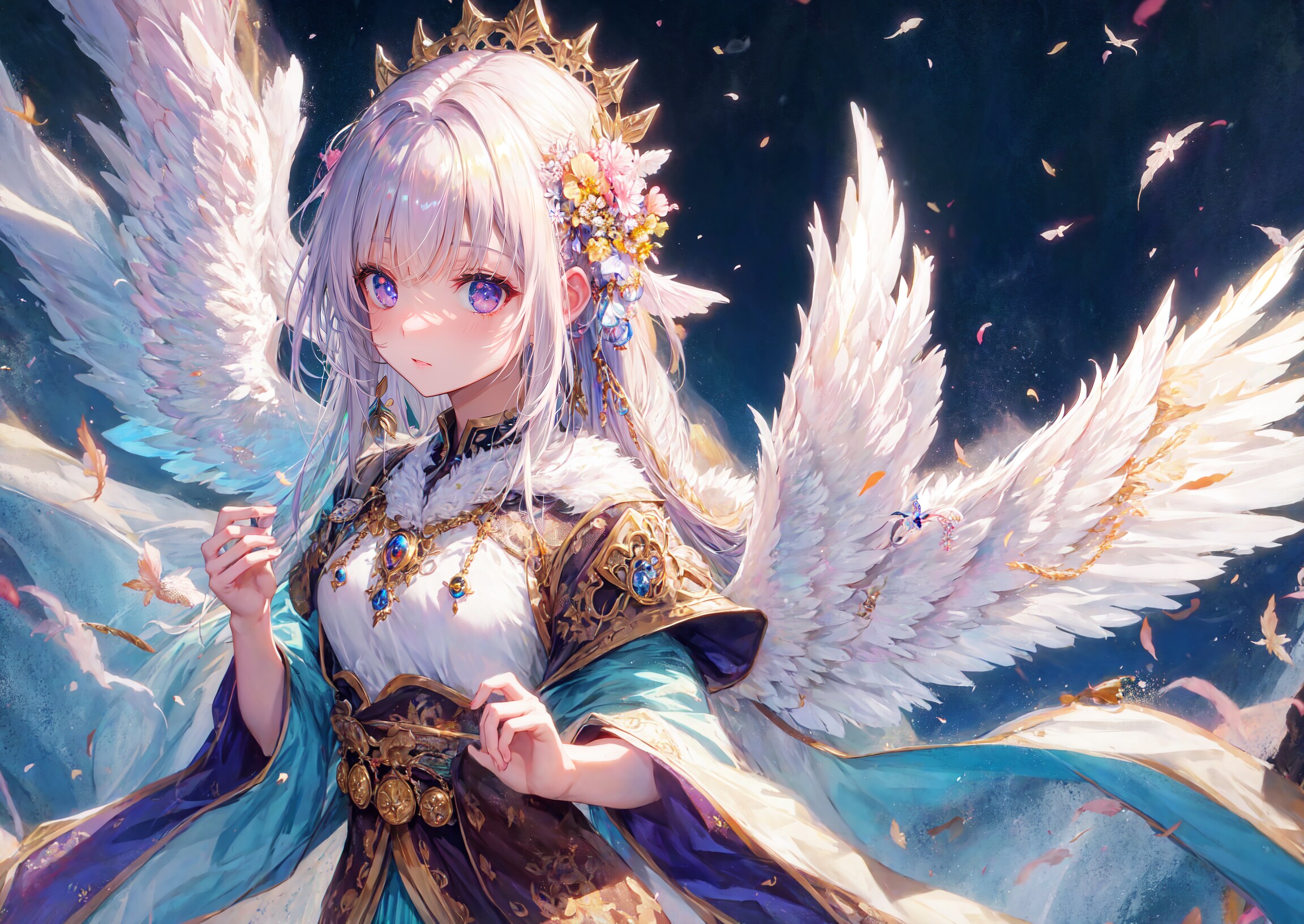 羽根と少女