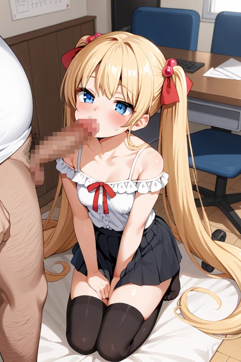 事務所でフェラ