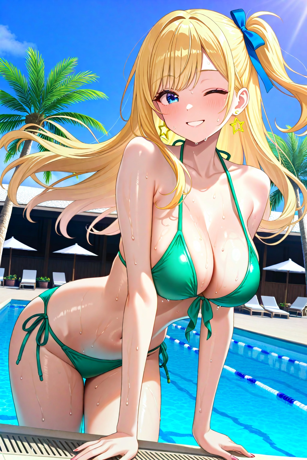 緑ビキニのナミちゃん