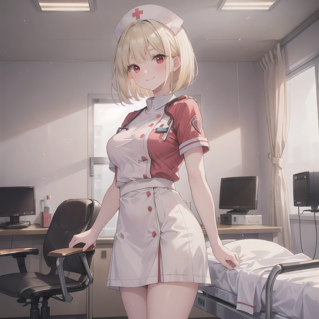 金髪ボブで白衣の少女５