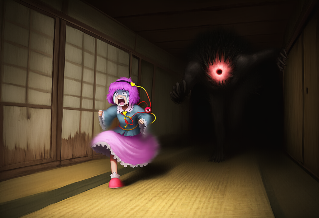 東方　古明地さとり　追っかけっこ（ホラー）