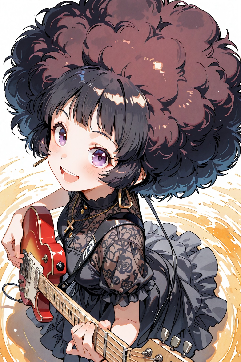 もこもこ髪