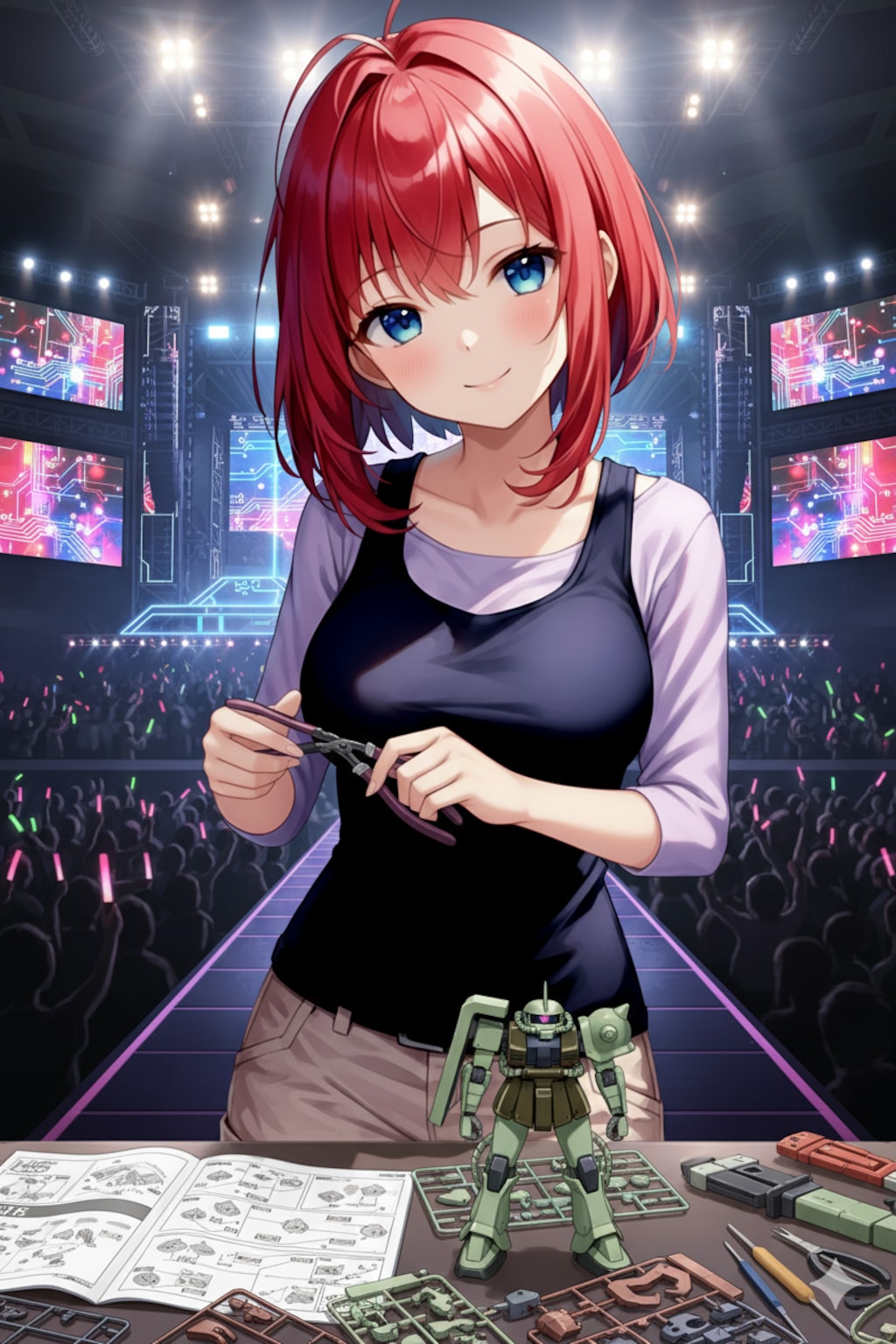 謎イベント　プラモを作るステージ