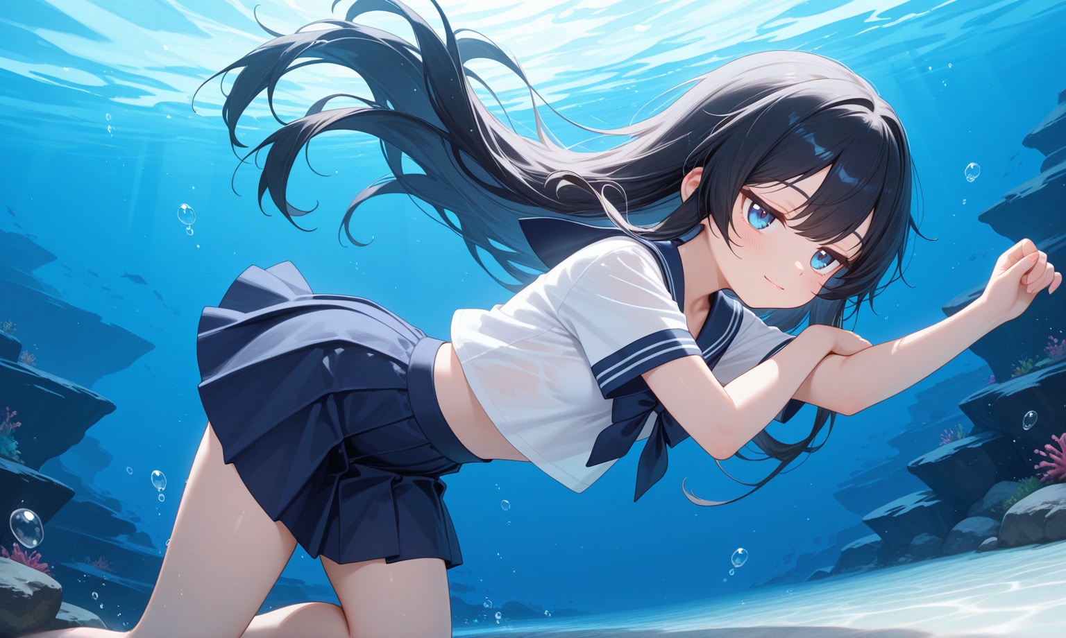 海ヲ漂う