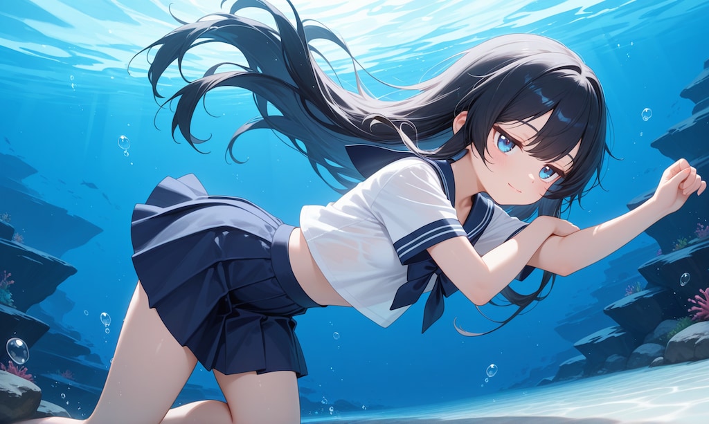 海ヲ漂う