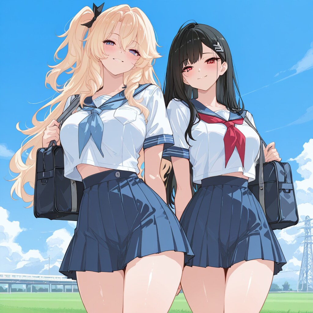 夏服ちちぷいコンビ！