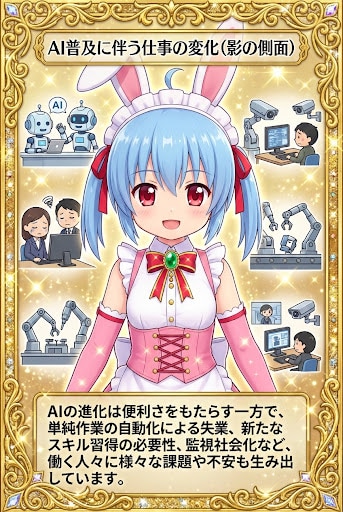 AI普及に伴う仕事の変化(影の側面) | の人気AIイラスト・グラビア