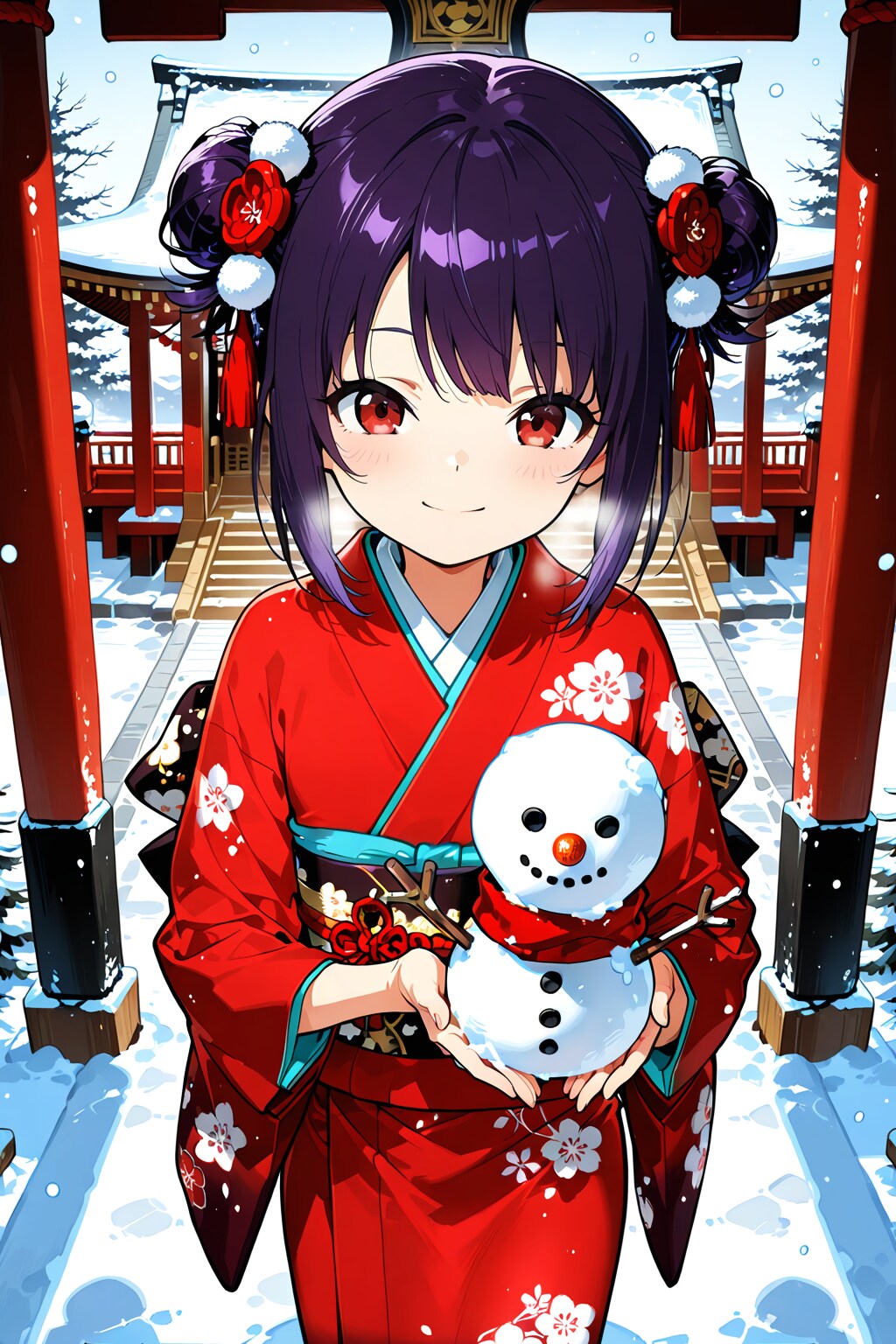 てのひらの雪だるま