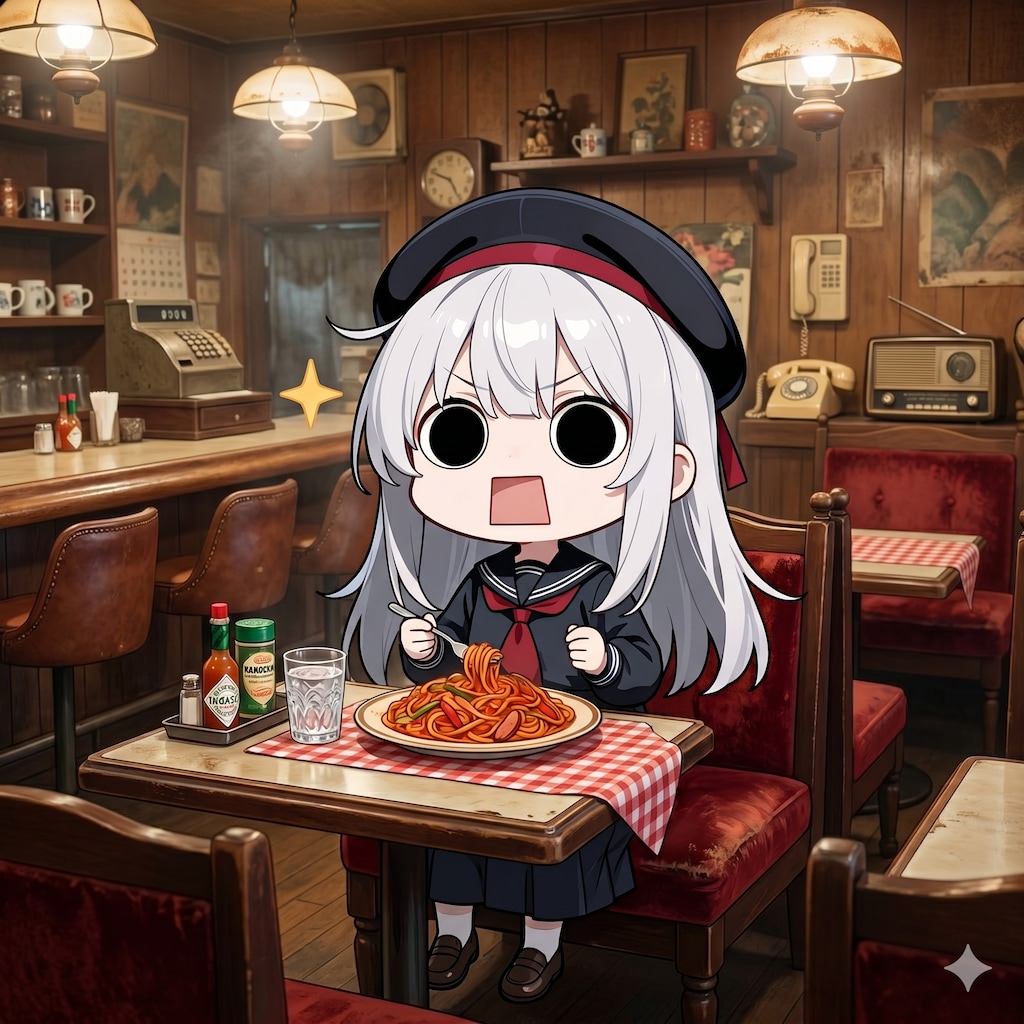 昭和の日にナポリタンを頂くえらいこっちゃ嬢