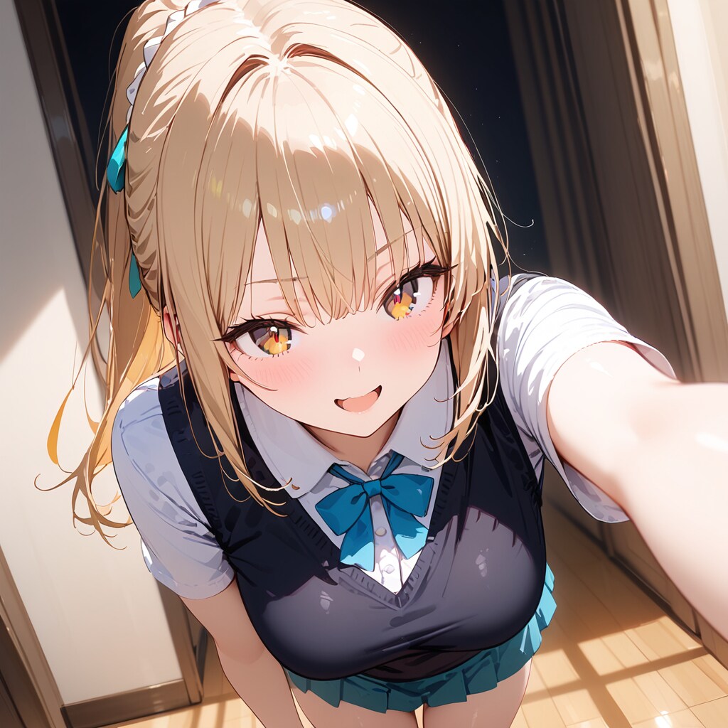 制服ポニテちゃん