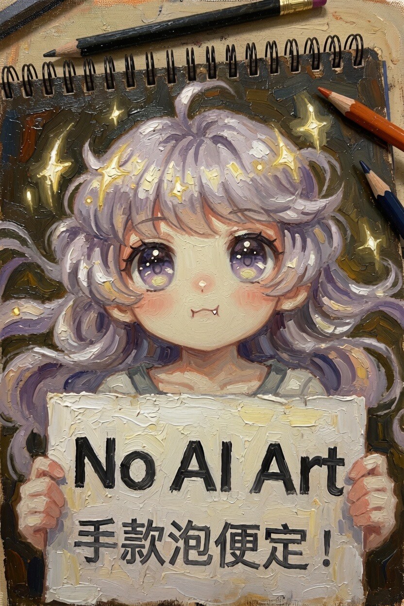 AI生成で作成された「AIイラストダメ！」のイラスト