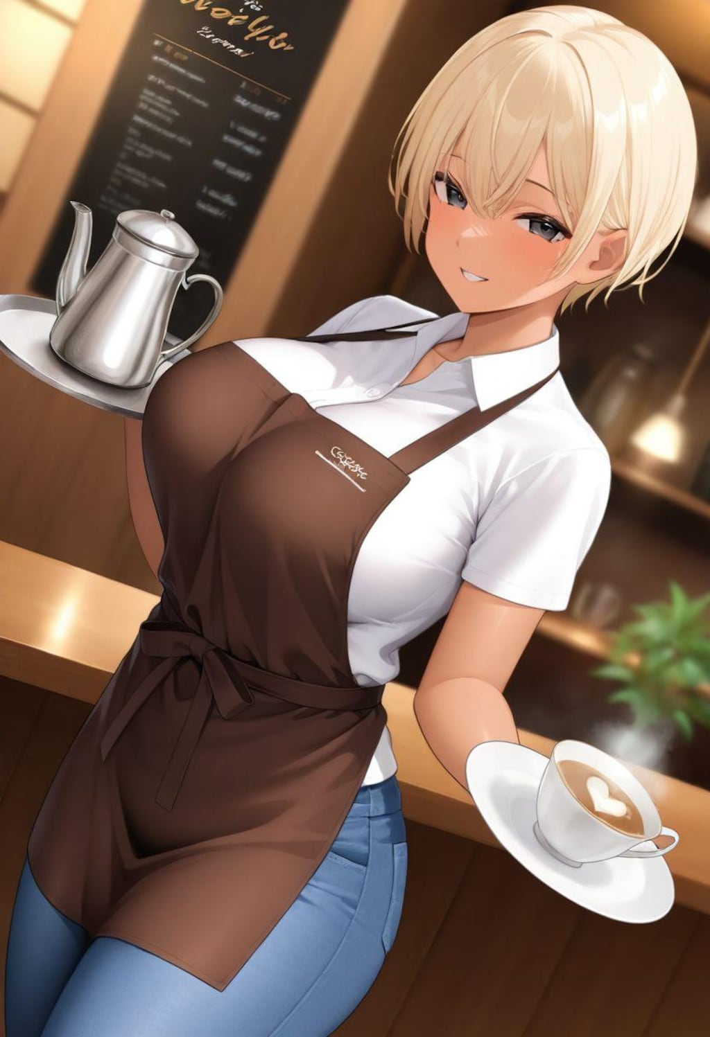 カフェでアルバイト