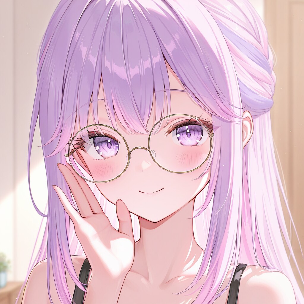 ねむちゃん110〜丸眼鏡をくいっと〜
