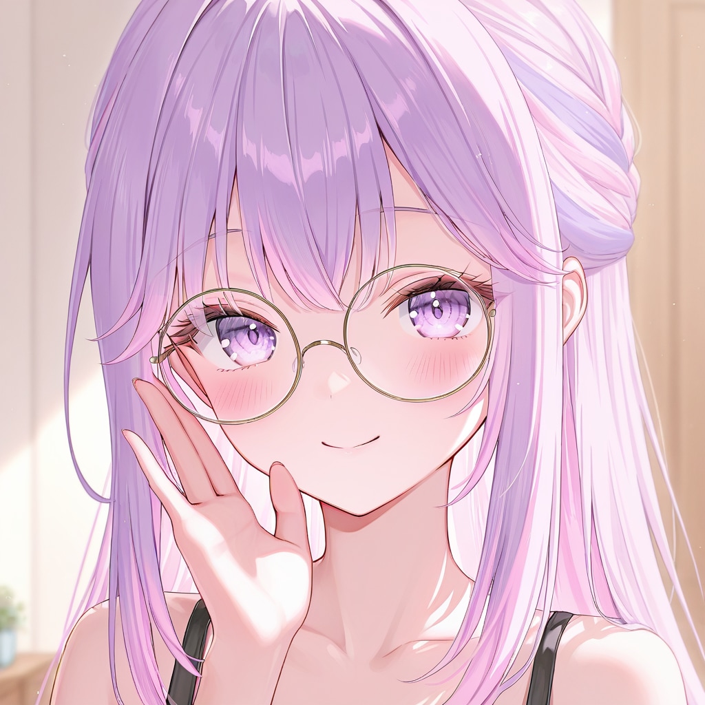 ねむちゃん110〜丸眼鏡をくいっと〜