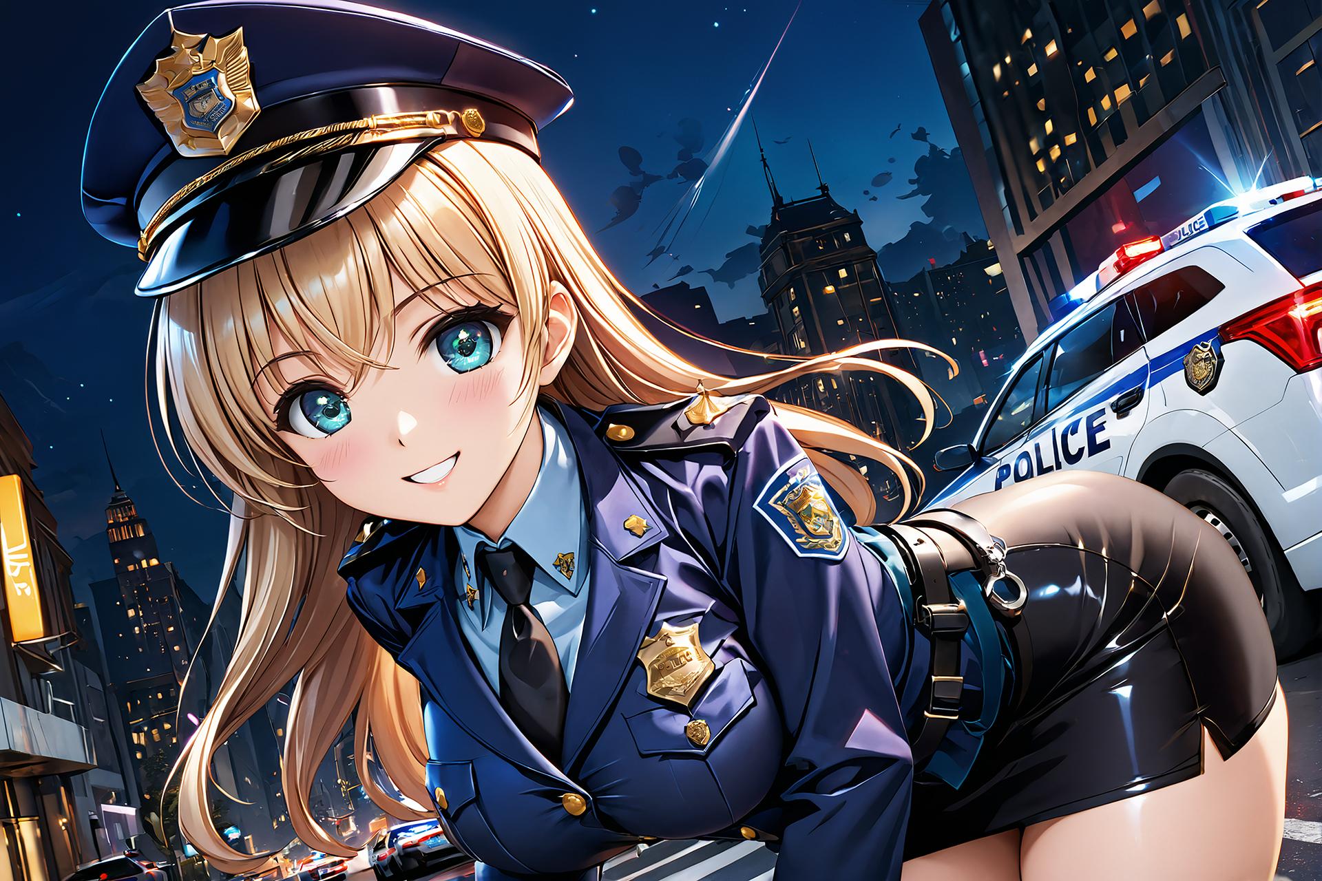 ミニスカポリス2 | の人気AIイラスト・グラビア