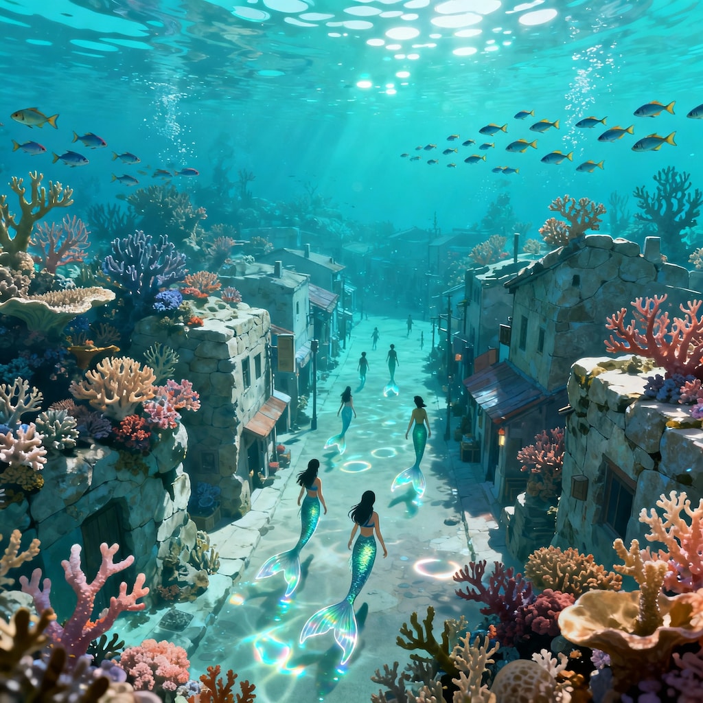 風景3 人魚の町