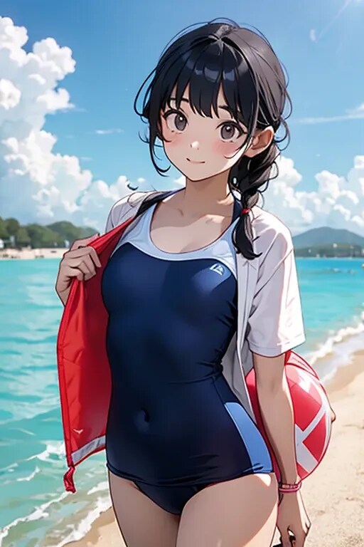 スクール水着の女の子