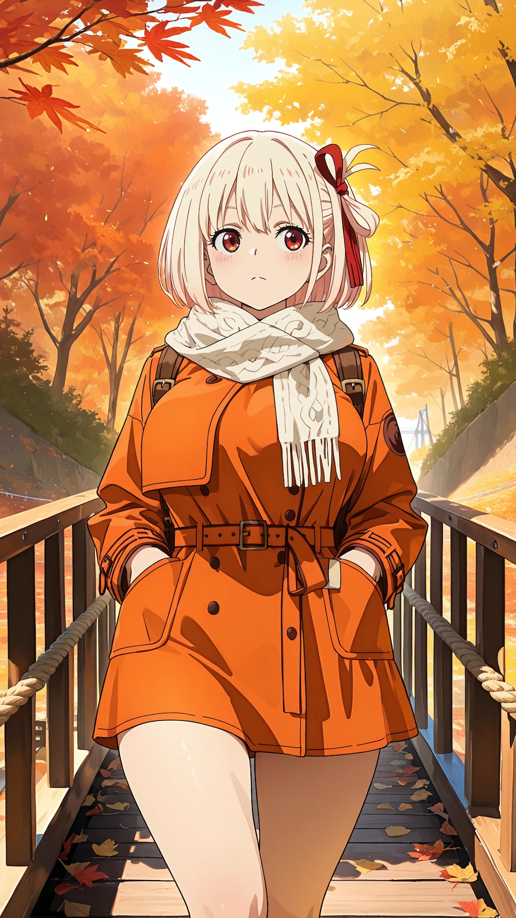 紅葉の吊り橋