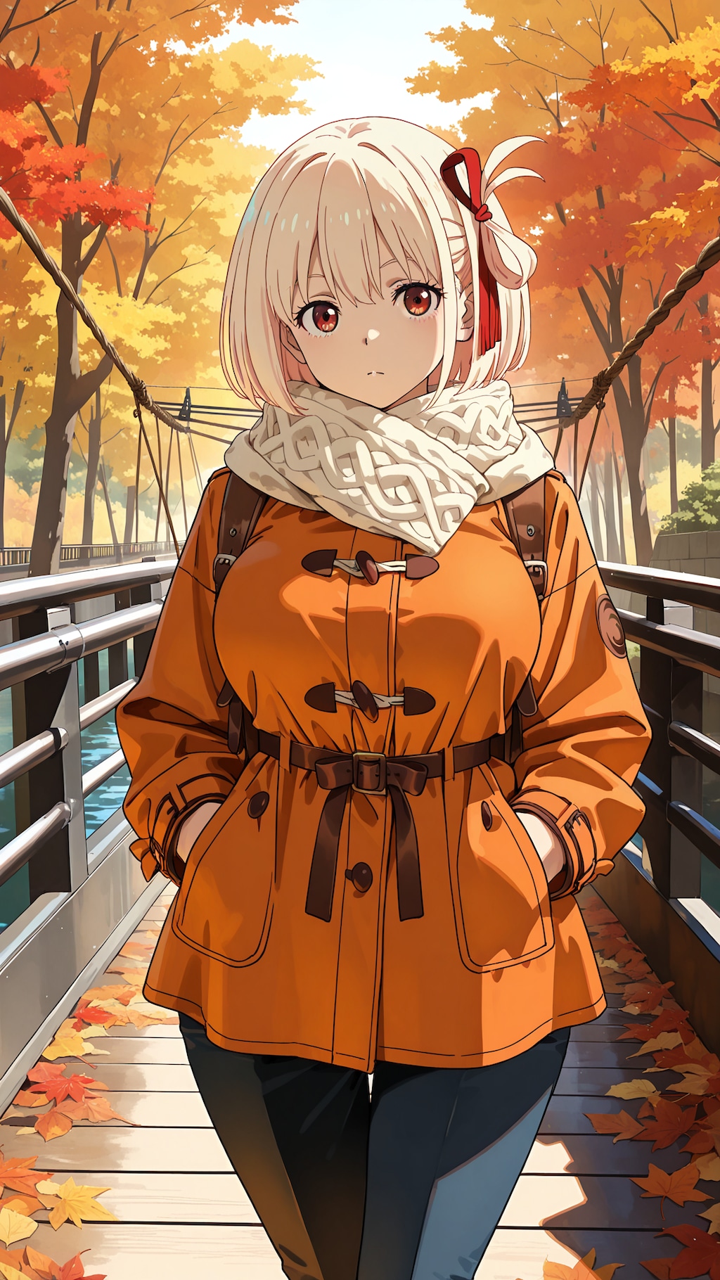 紅葉の吊り橋