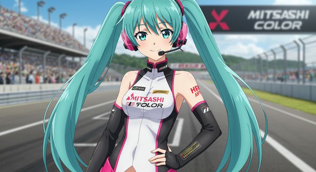 三菱レーシングスーツ初音ミク