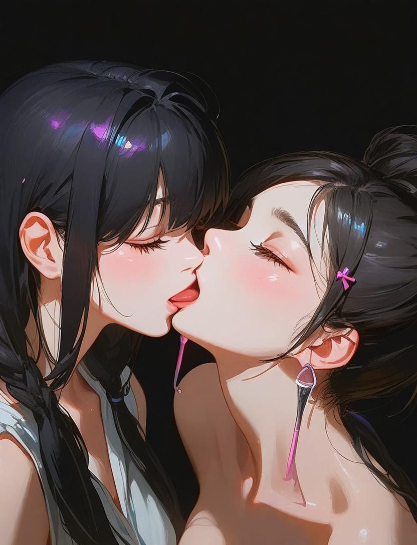 百合キスは美しい