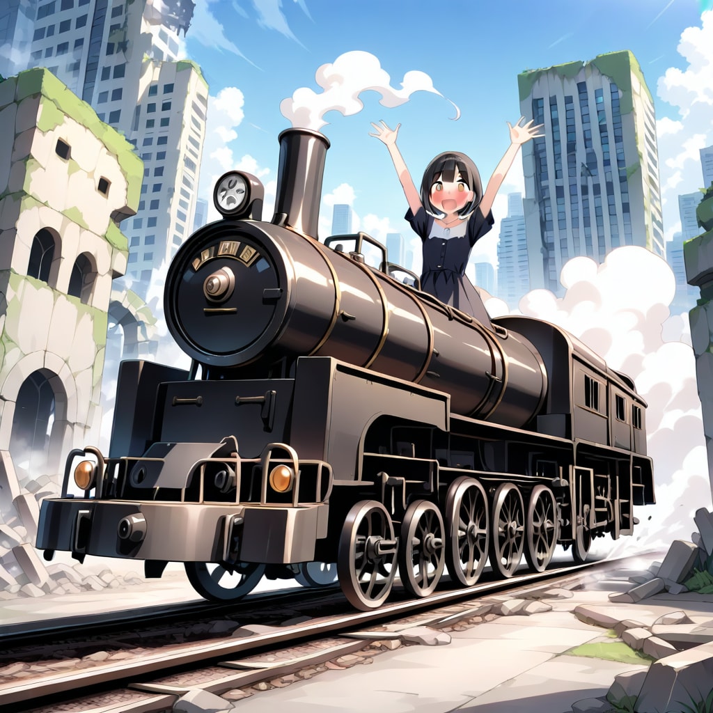 廃墟を脱出する！(という夢を見た) | の人気AIイラスト・グラビア