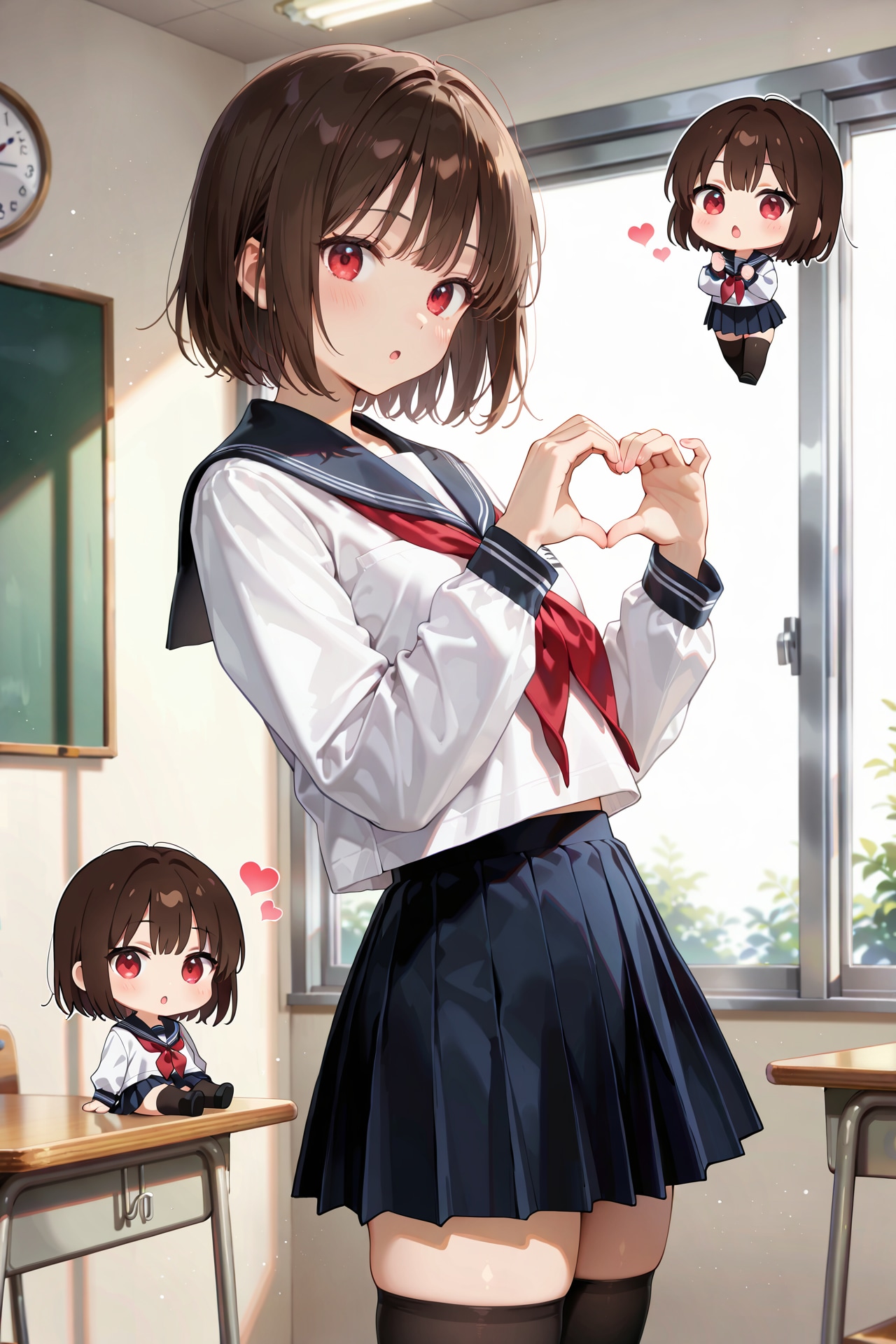 制服ちびキャラデイズ Z219 | の人気AIイラスト・グラビア