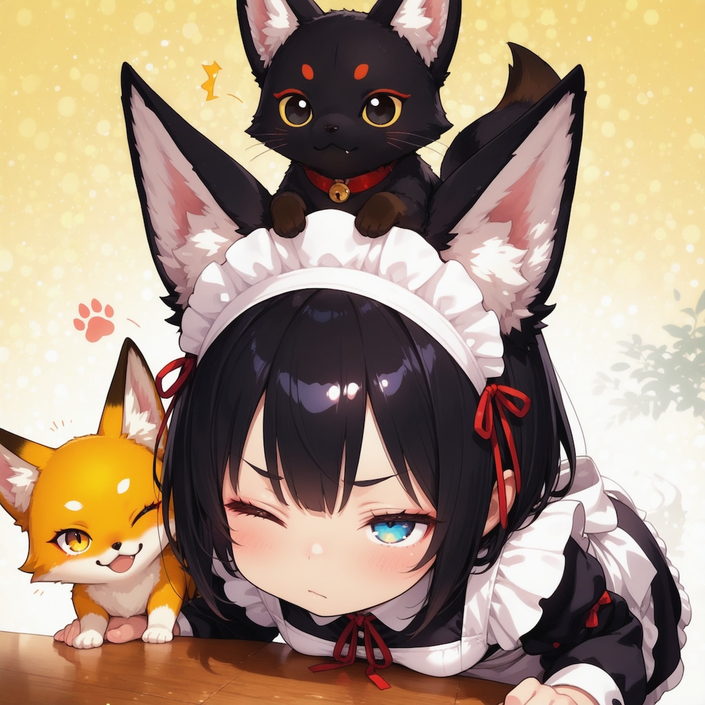 きつね乗せメイドチャレンジ