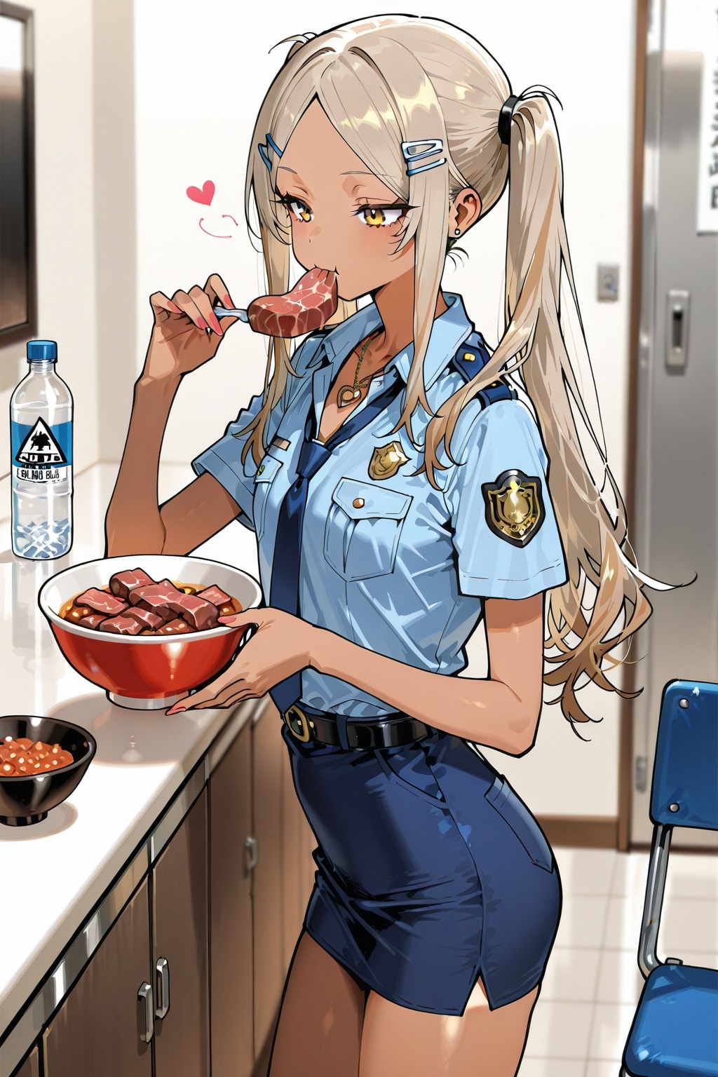 肉を食らうギャルポリス | の人気AIイラスト・グラビア