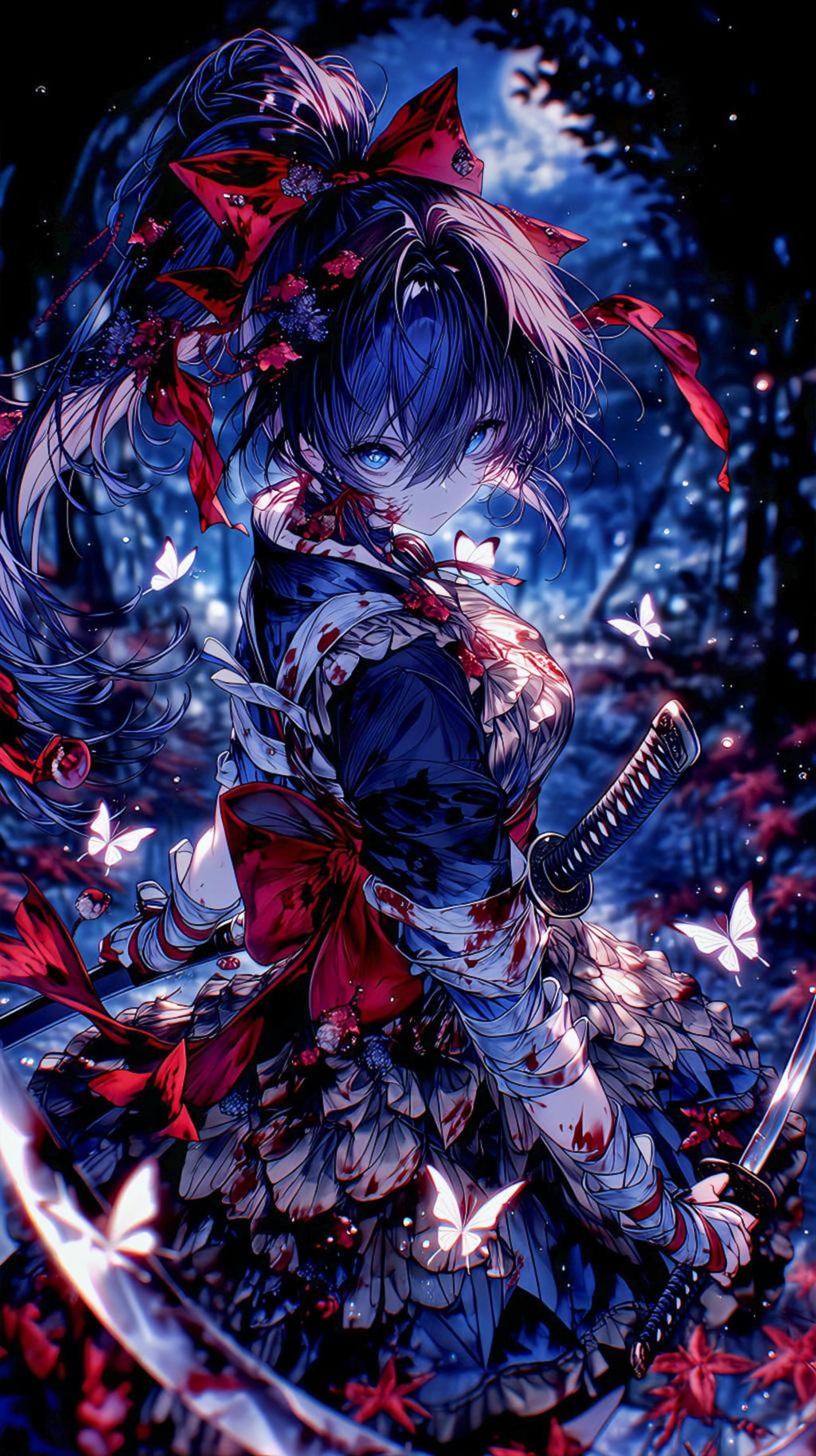 月夜に舞う忍