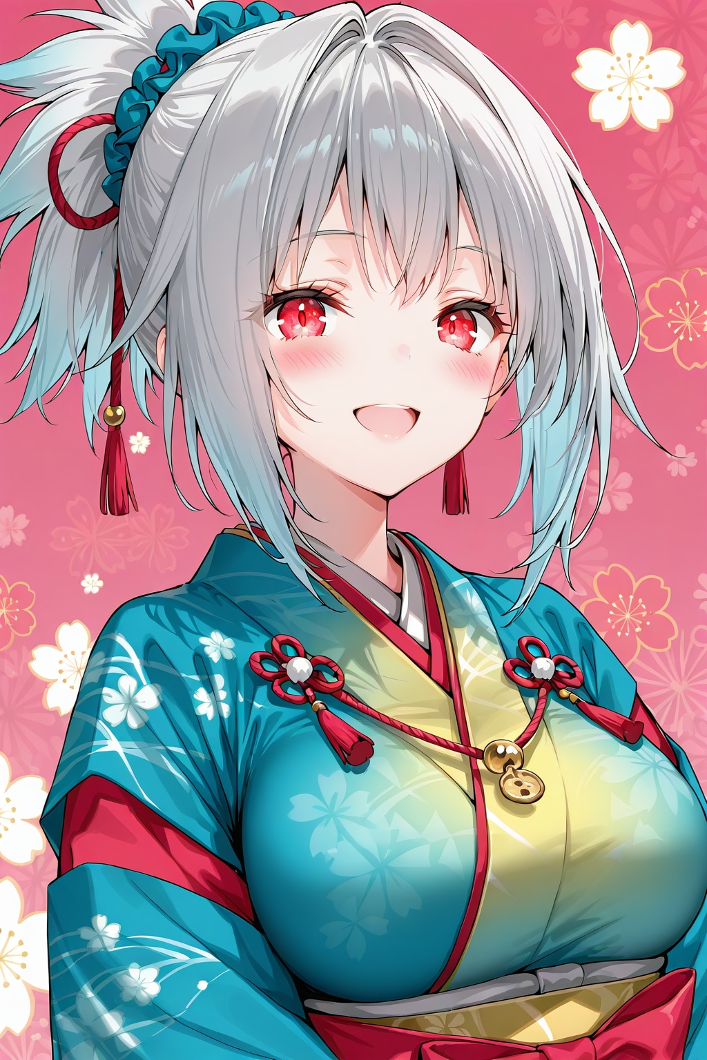 グラデーション着物な雛菊ちゃん | の人気AIイラスト・グラビア