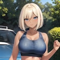 褐色ショートボブ娘 2枚目