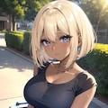 褐色ショートボブ娘 4枚目