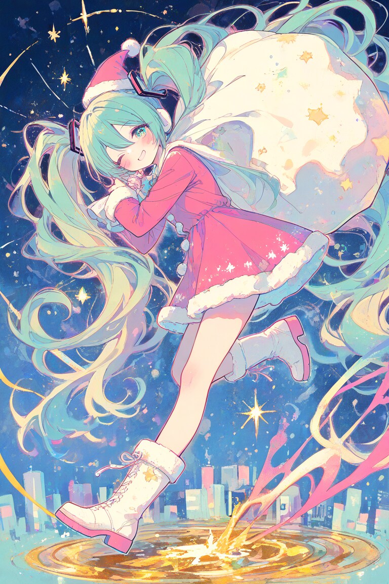 ミク☆サンタ | の人気AIイラスト・グラビア