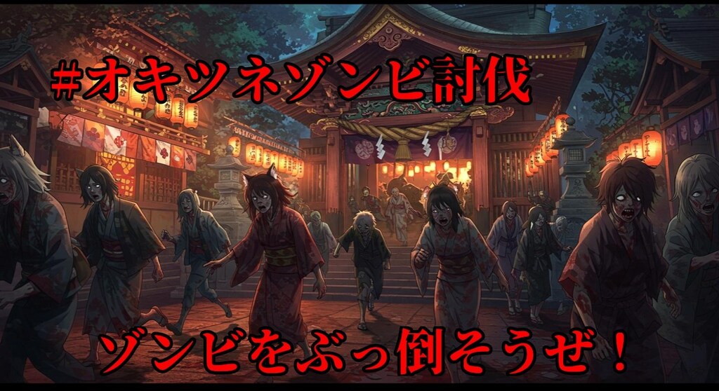 #オキツネゾンビ討伐 (HP30、ルート分岐あり)【『オキツネ神社祭』】