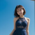 夏の草原の女性 12枚目