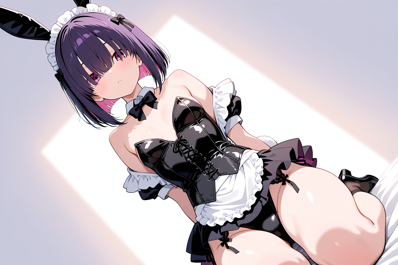 不愛想後輩ちゃん49『メイドバニー＋正座ポーズ』