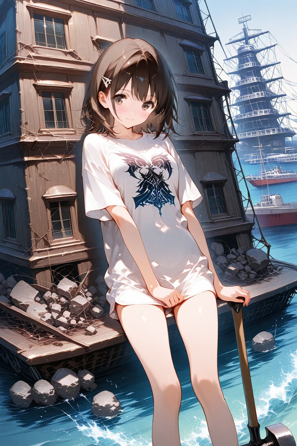 オーバーサイズなガール