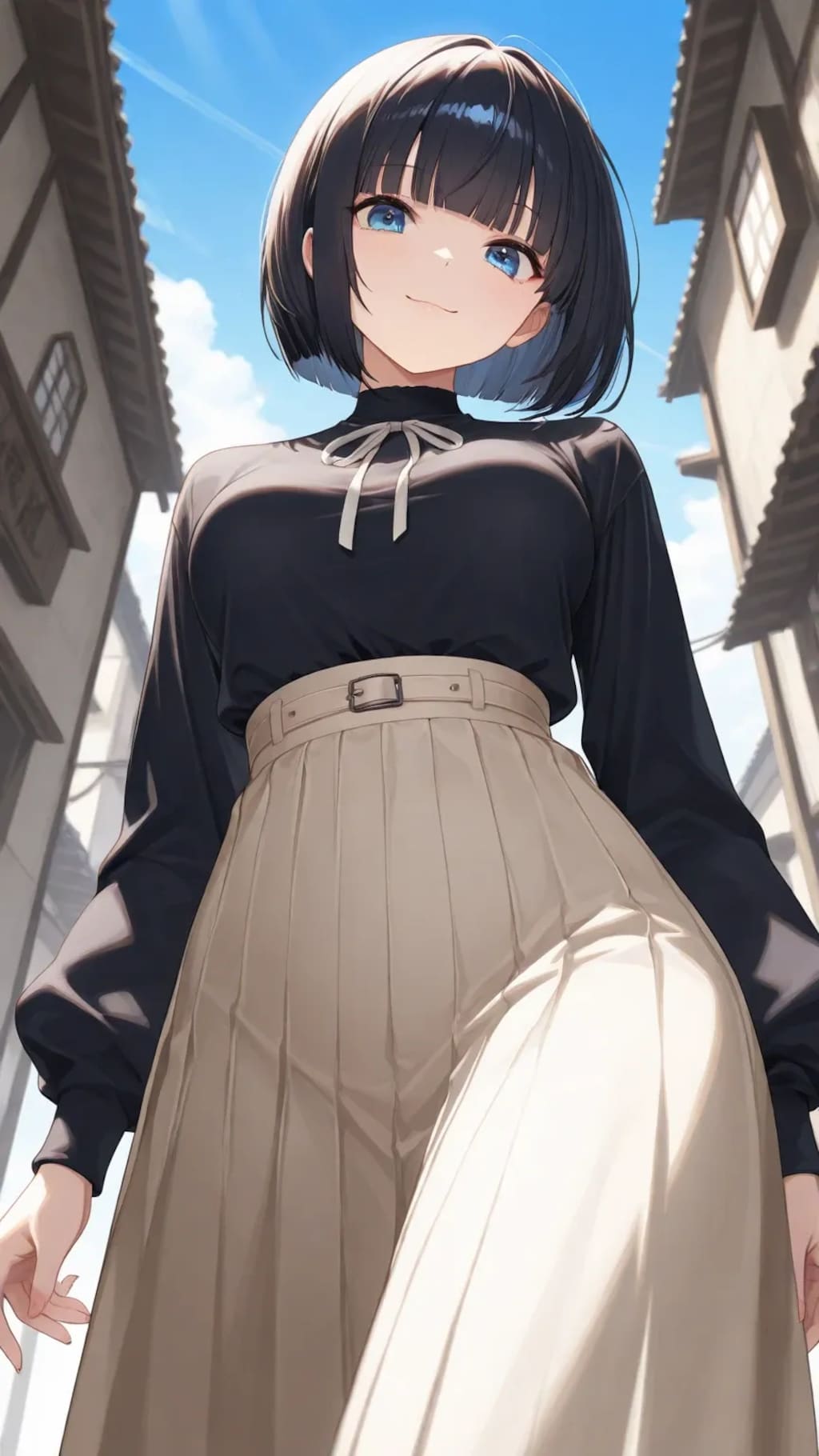 旅の黒髪栞さん