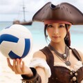ビーチバレーを楽しむ海賊 11枚目